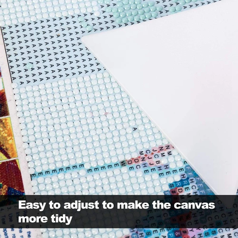 2 Pcs Diamond Painting Tool Ruler With 1 Diamond Painting Fix Tools DIY Craft Drawing Ruler With Blank Grids For Drills