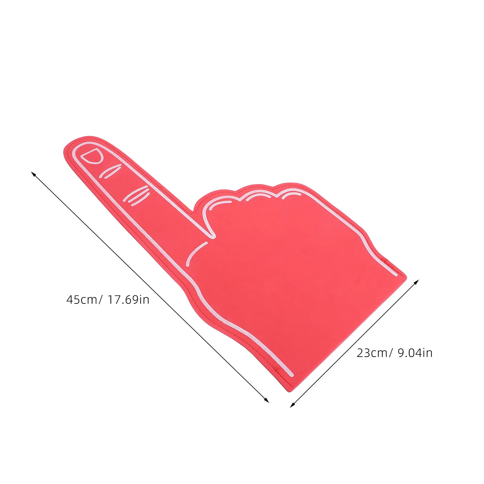 2 pçs espuma dedo mão cheerleading adereços leve vibrante torcendo suprimentos para eventos esportivos festa favores espírito escolar