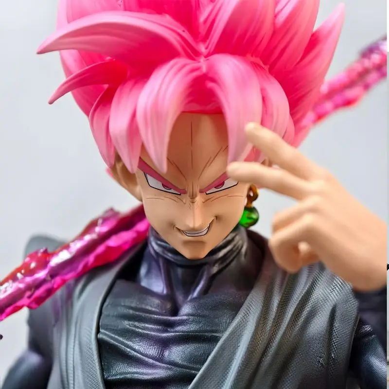 New Jt Statue 45cm Dragon Ball Z Zamasu Figure Led Base Black Goku Super Saiyan Action Figure Collection Model Toys Gift view 3