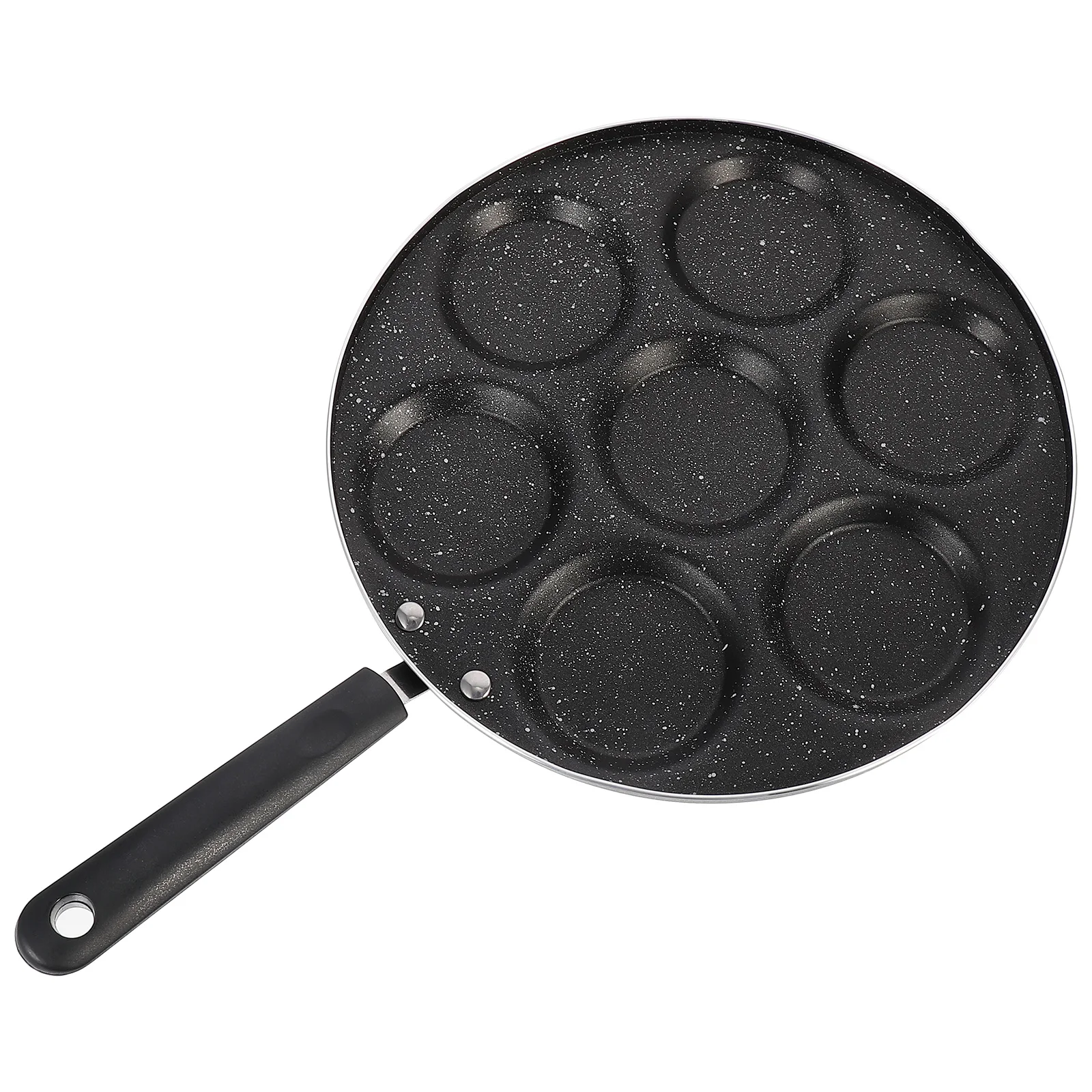 

1Pcs Fried Egg Pan 7 Compartments Nonstick Omelette Pan Cooking Tool Pancakes Sandwiches Heat Resistant Non Slip