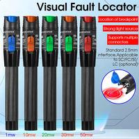 1/10/20/30/50/60/80MW Visual fault locator Optical Fiber Cable Tester FTTH Fiber Optic Test Tool SC/ST/FC 2.5MM Interfaces VFL
