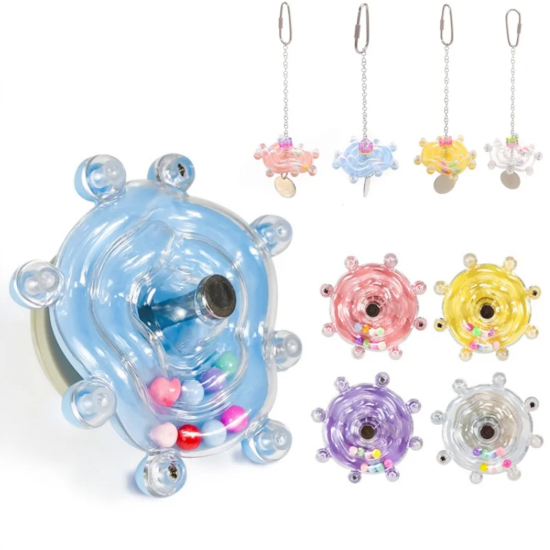 Bird Parrot Interactive Toy Bird Turntable Hang Toys Sounding Ball Toys Stand Playing Cage Accessories Pet Supplies
