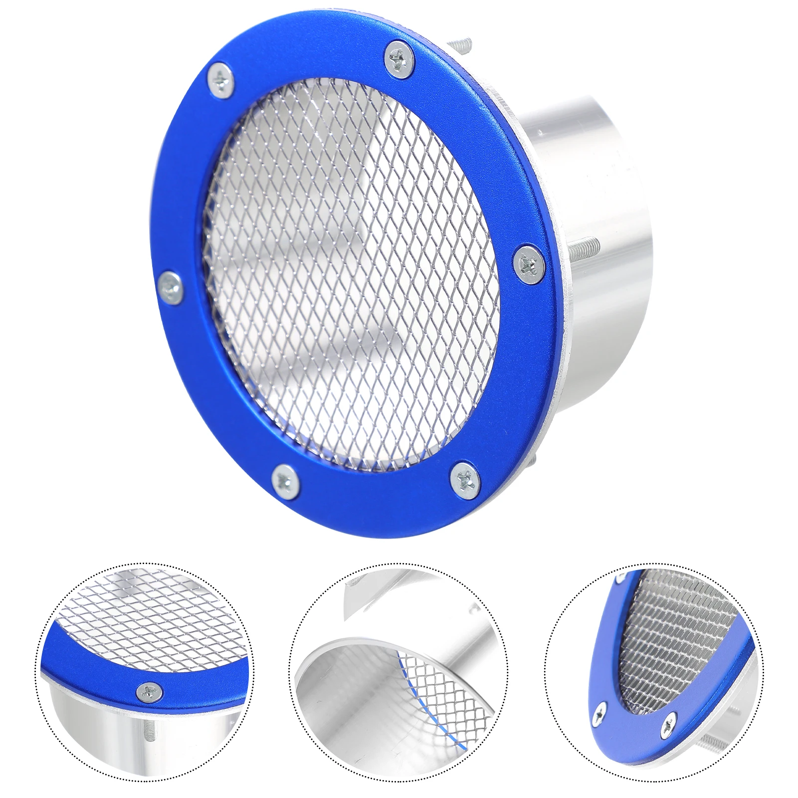 

Universal Bumper Mesh Grille Inlet Cover Modification Part Metal Accessory Durable Engine Protection Easy