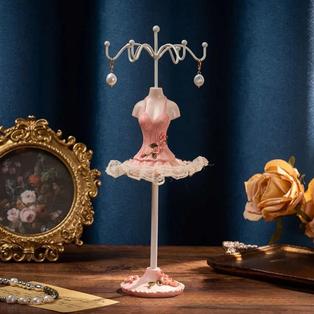 

Organizer Rack Dress Model Jewelry Display Rack Ring Princess Necklace Mannequin Display Stand Lace Luxury