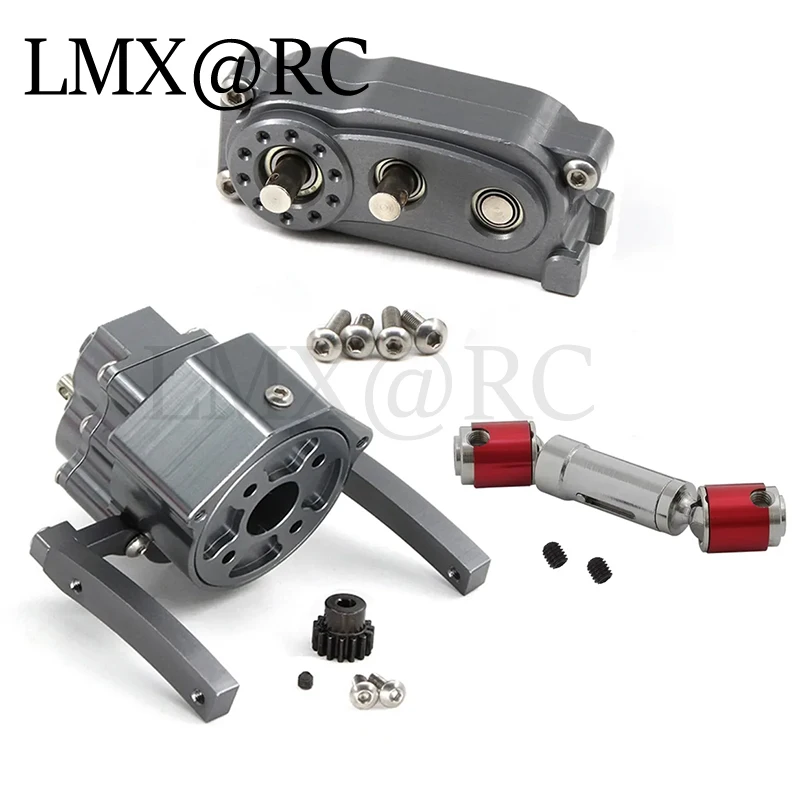 LMC RC Prefixal Gearbox Transfer Case Front Motor Transmission for 1/10 RC Crawler Car Axial SCX10 & SCX10 II Upgrade Parts