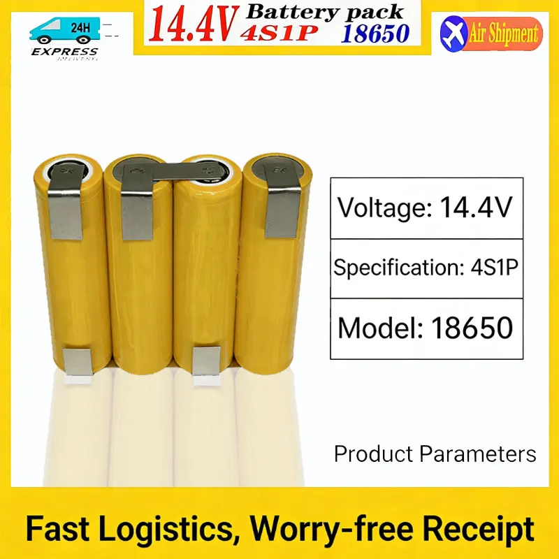 4000mAh for Parkside 14.4V 18650 Li-ion lithium tool battery pack X0170LIB PD20080830 for self-installation
