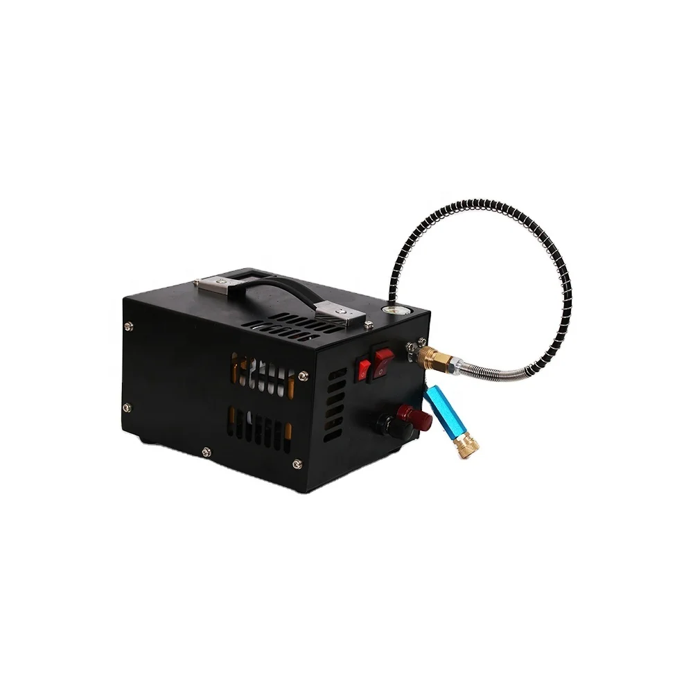 China wholesale mini portable led display small filter 4500psi dc 12v car inverter air compressor pcp pump