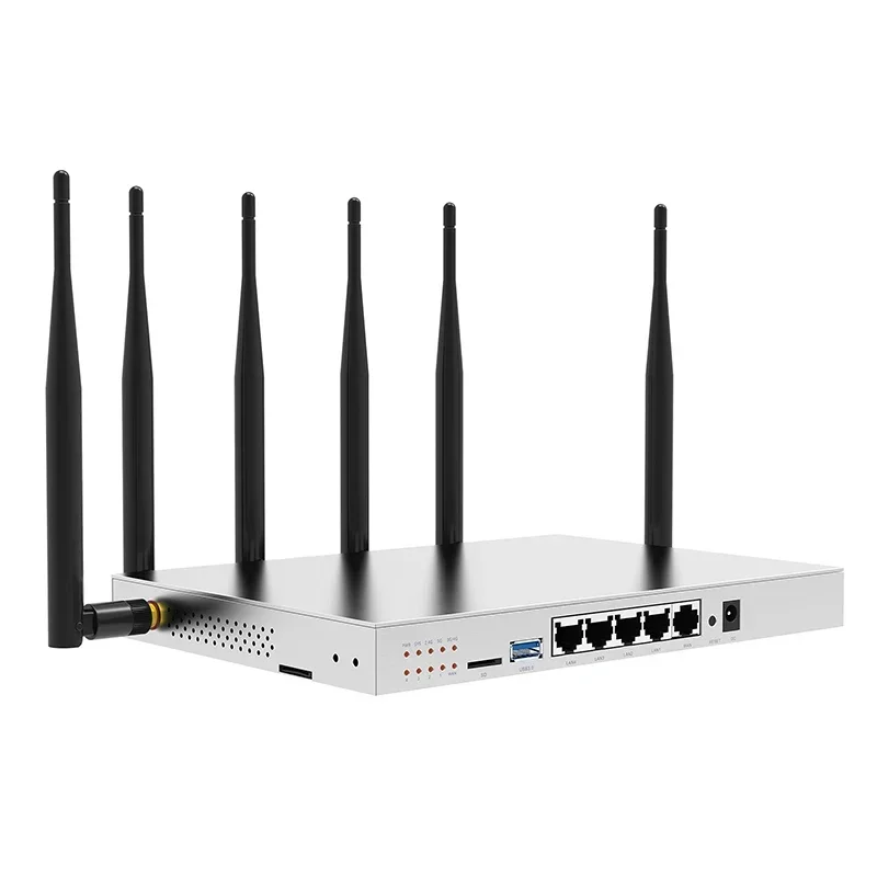 OpenWRT Router WiFi 4G, 4 * LAN Gigabit 1200Mbps 2.4GHz 5GHz USB3.0 kartu SIM 3G Router Built-in PCIE Port Dual Band Roteador