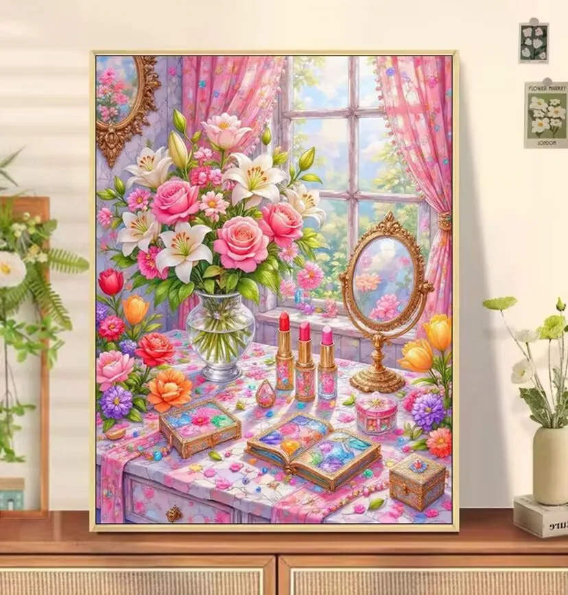 

9CT 14ct 38x50 см наборы с принтом комода для вышивки крестом DIY набор для рукоделия домашний декор поделки с иглами нитки