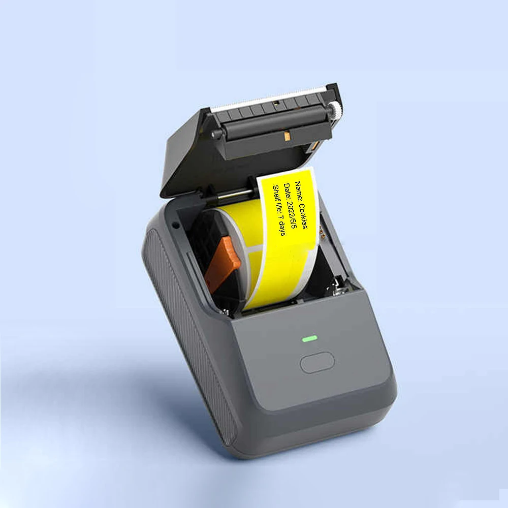 P2 Cable Label Printer Portable Bluetooth Communication Labeling Device Barcode/QR Code Label Printer for Network Cables