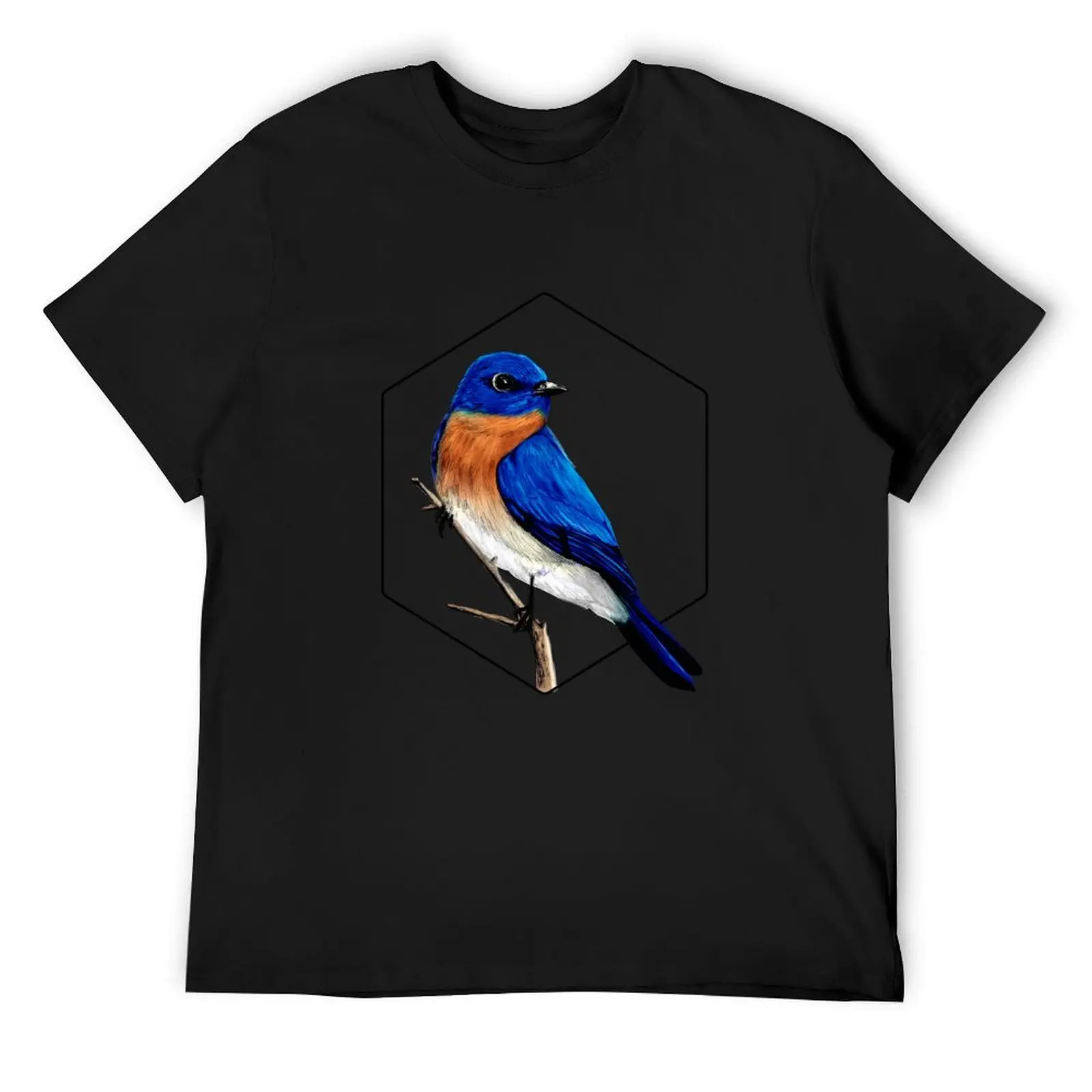 Eastern bluebird T-Shirt anime clothes baggy shirts summer clothes man clothes compression shirt men