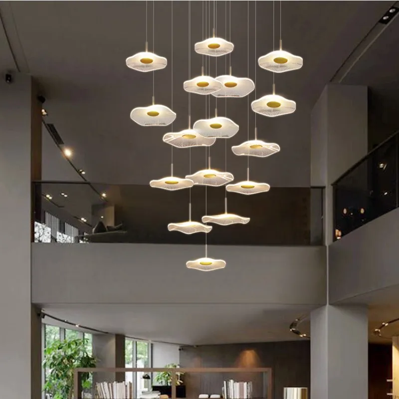 Modern Led Pendant Lamps Acrylic for Living Dining Room Staircase Chandelier Home Decor Accessories Hanging Lighting  Fixture