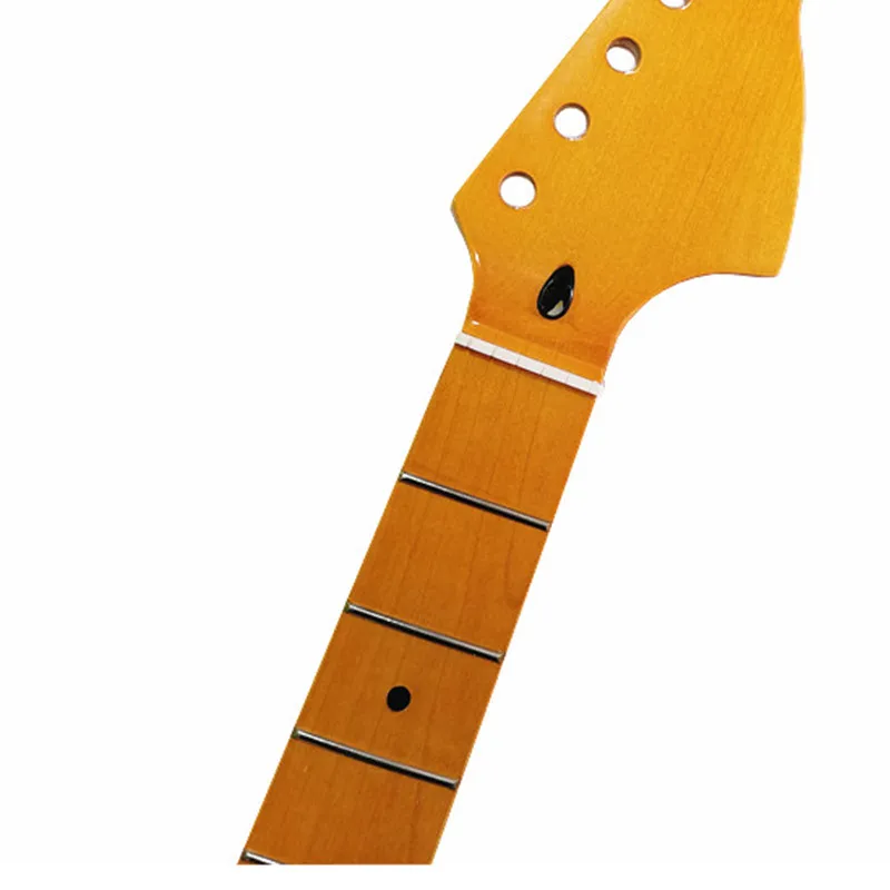 Disado 22 Frets Big Headstock Maple Electric Guitar Neck Maple Fretboard Inlay Dots Glossy Paint Guitar Accessories Parts