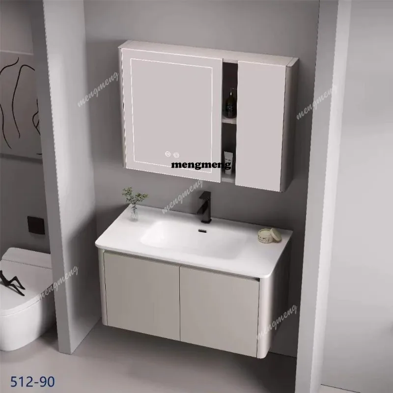 S178 Stainless steel integrated bathroom cabinet Ceramic integrated basin combination Washbasin integrated bathroom cabinet