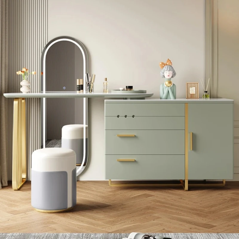 

Aesthetic Storage Dresser Cabinet Drawers Nordic Mirror Modern Makeup Table Storage Organizer Tocador Maquillaje Home Furniture