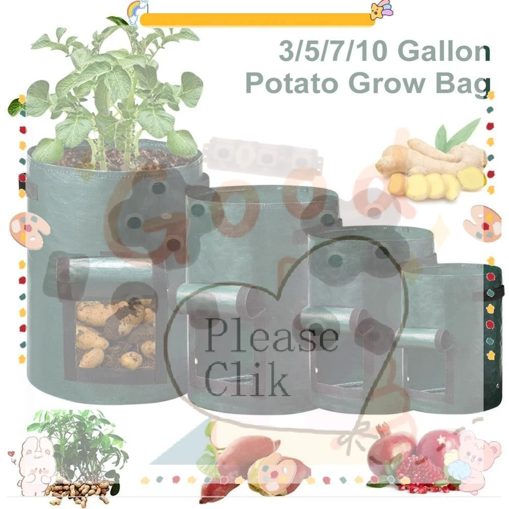 Gardening Tools High Quality - 【HG】Tas Tanam Kebun, Dengan Pegangan 3/5/7/10
