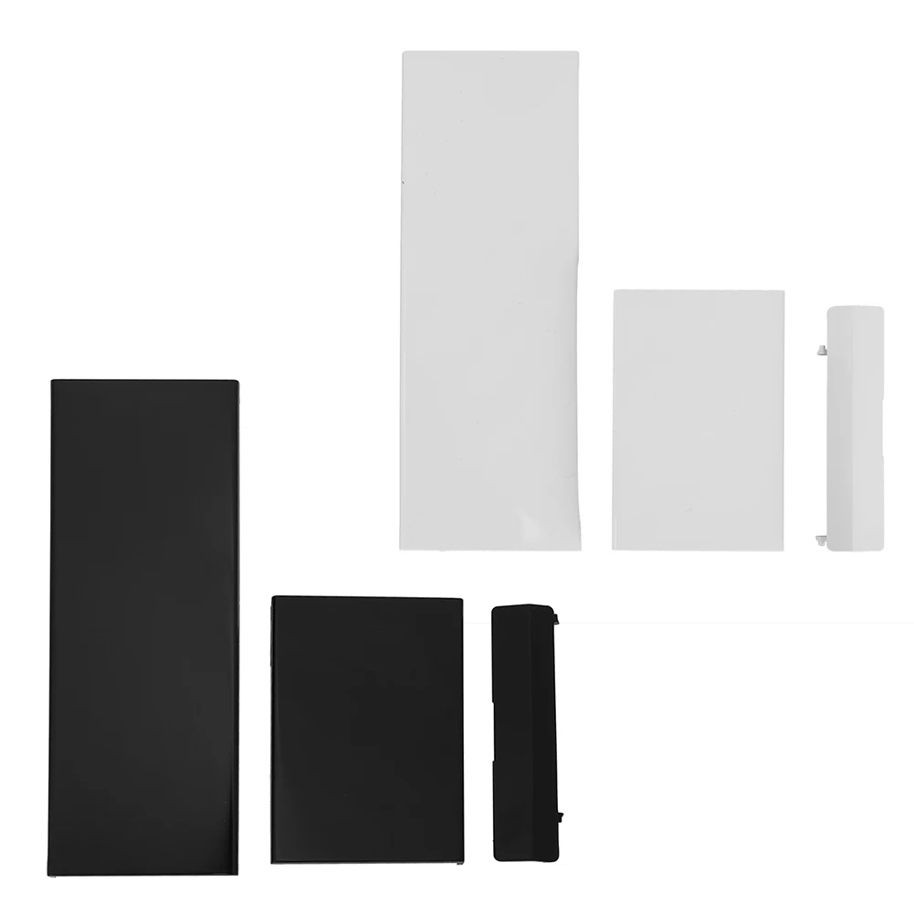 3pcs Memory Card Door Slot Cover Lids Game Console Accessories 3 in 1 Memory Port Door Baffle Covers Parts Fit for for Wii