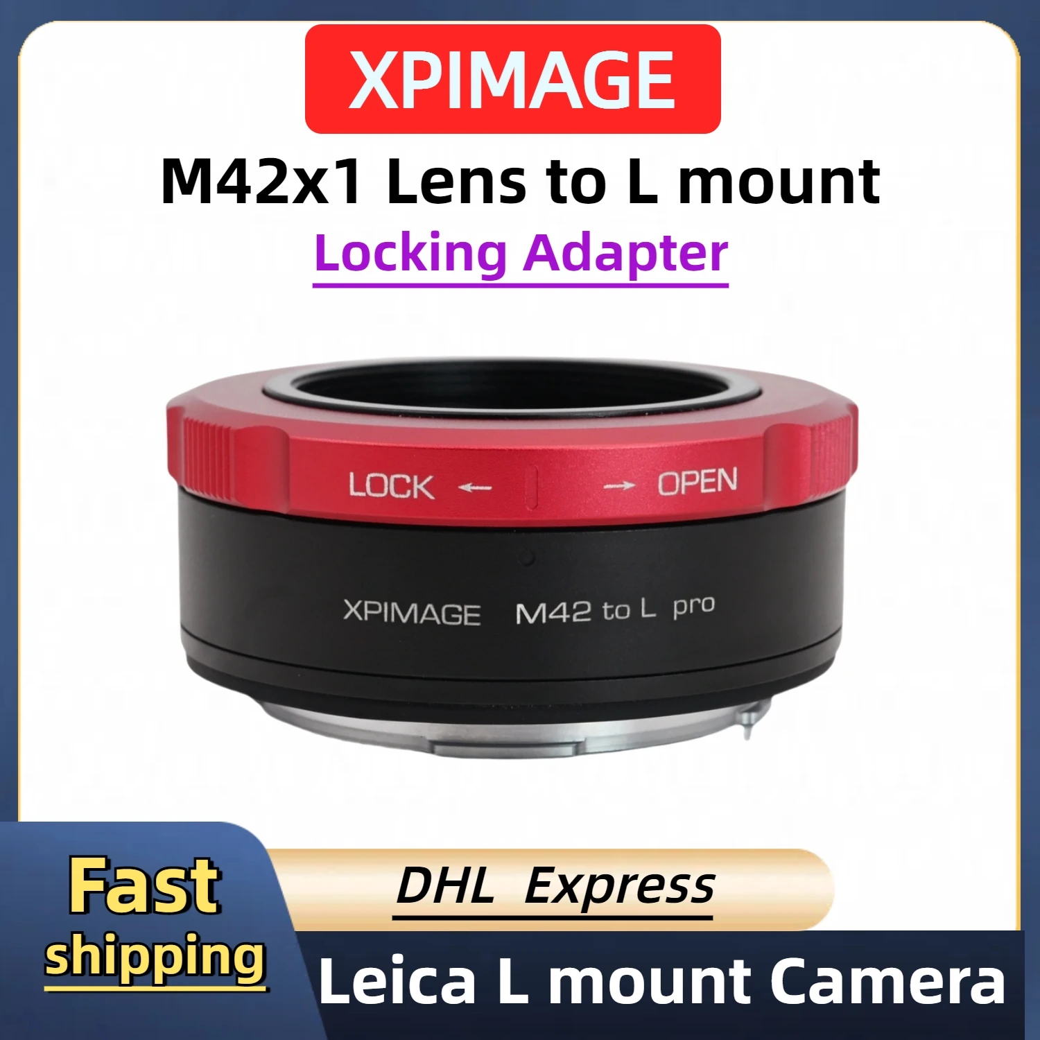

Адаптер XPimage для объектива Taikuma M42 к полнокадровой беззеркальной камере Leica SL ZEISS M42 к L mount Panasonic S5 S1H S1R SIGMA fp