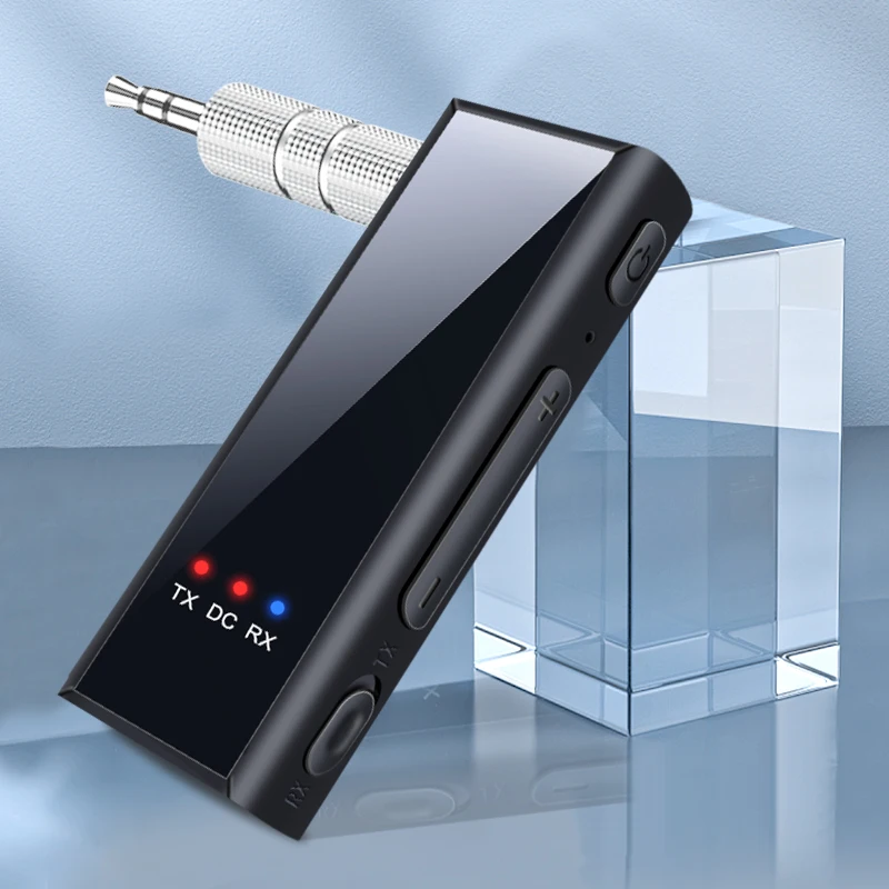 Bluetooth 5.4 Audio Transmitter Receiver 3.5MM AUX HIFI Wireless Adapter With MIC Support TF Card Play For Car Airplane TV PC image 6