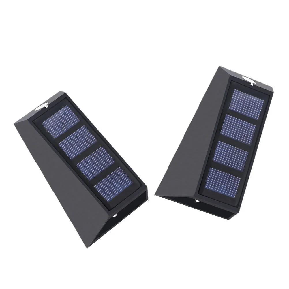 

2Pcs Outdoor Solar Wall Light Waterproof Lamp for Garden Yard Deck Fence Long-Lasting Operation Solar Light