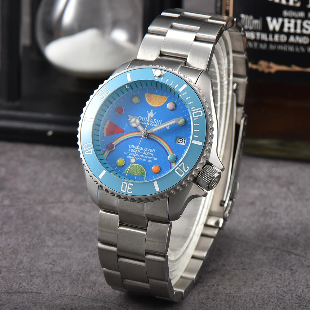 

NH35 Watch 41mm Watch case Luxury men's Watch sapphire glass for NH35 Automatic mechanical Movement Men's watch