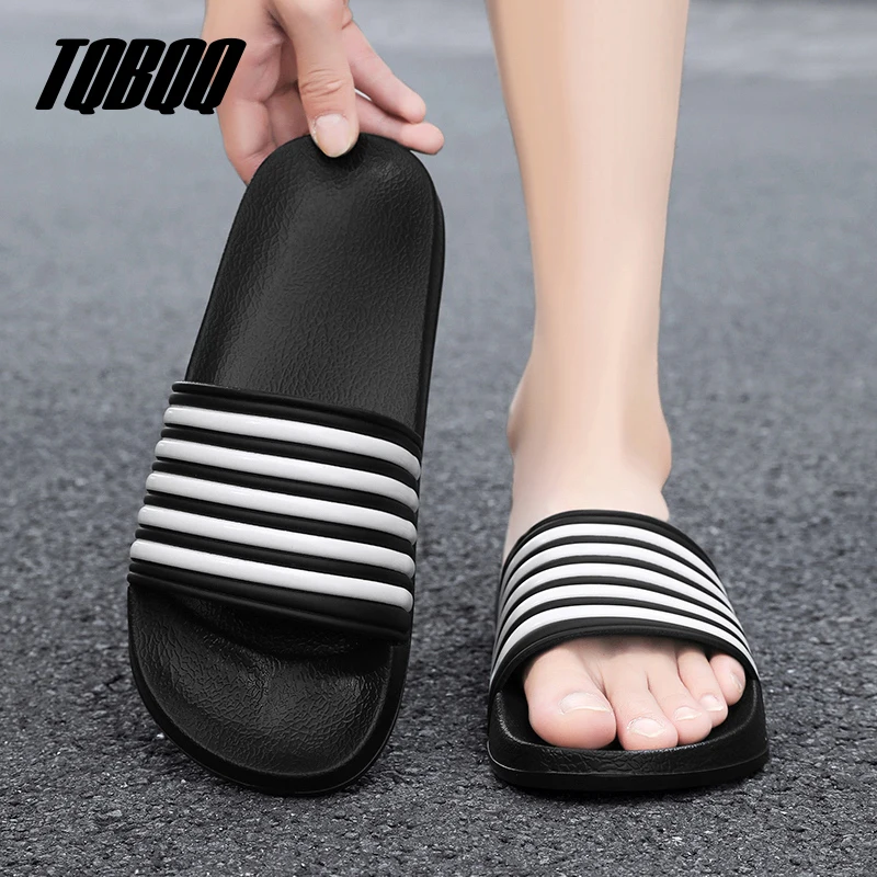 Men's Slides Sandals EVA Foam Comfortable Non-Slip Women's Massage Slippers for Beach Pool House Indoor Outdoor Shower - Image 4