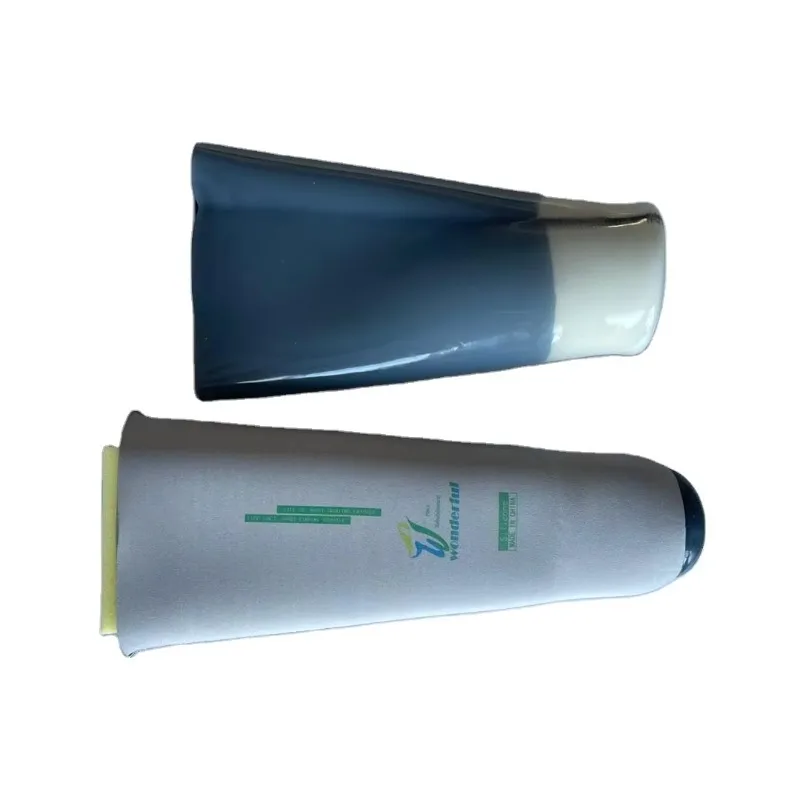 Display-Ready Pale-Edge Prosthetic Leg Cover for Rehabilitation Product Demonstrations