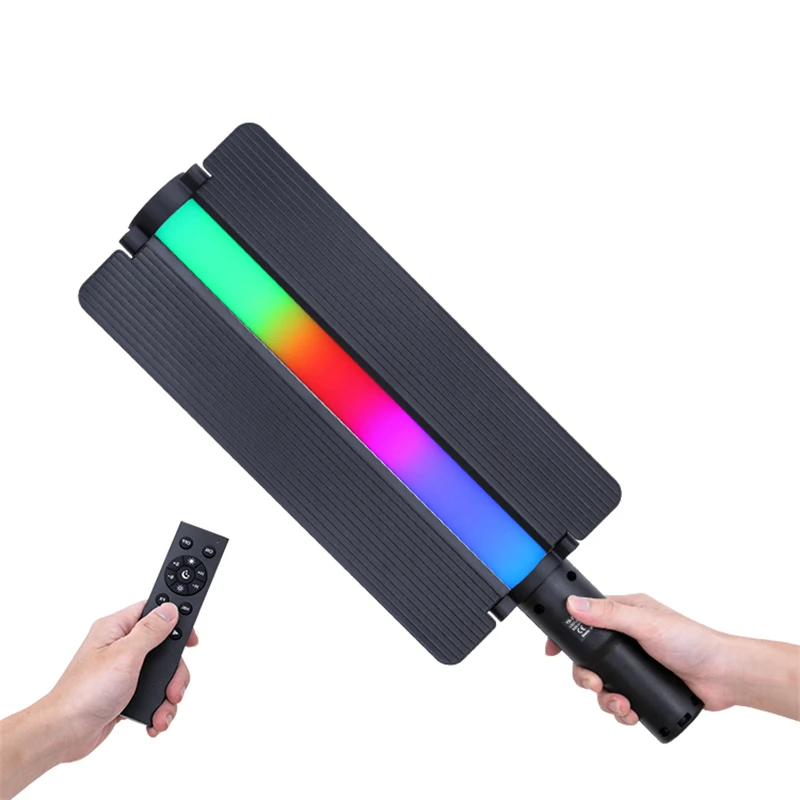 RGB Video Light Wand Handheld Multi Color LED Photography Light Stick Dimmable 2700K-7500K CRI97+ Equipped with dimming board