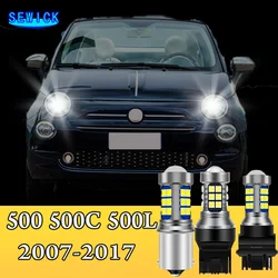 2x LED For Fiat 500 500C 500L 2007 2008 2009 2010 2011 2012 2013 2014 2015 2016 2017 Daytime Running Light Bulb Accessories DRL