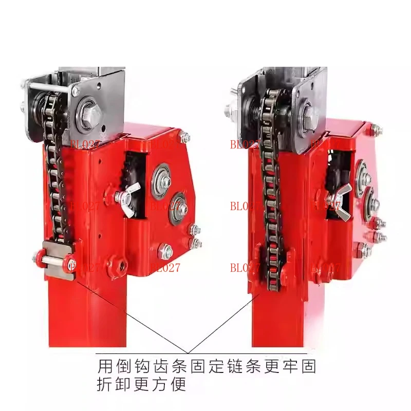Portable Hand Crank Ceiling Punching Lift with Polishing Feature, Compact Gypsum Board Hoist for Construction Sites