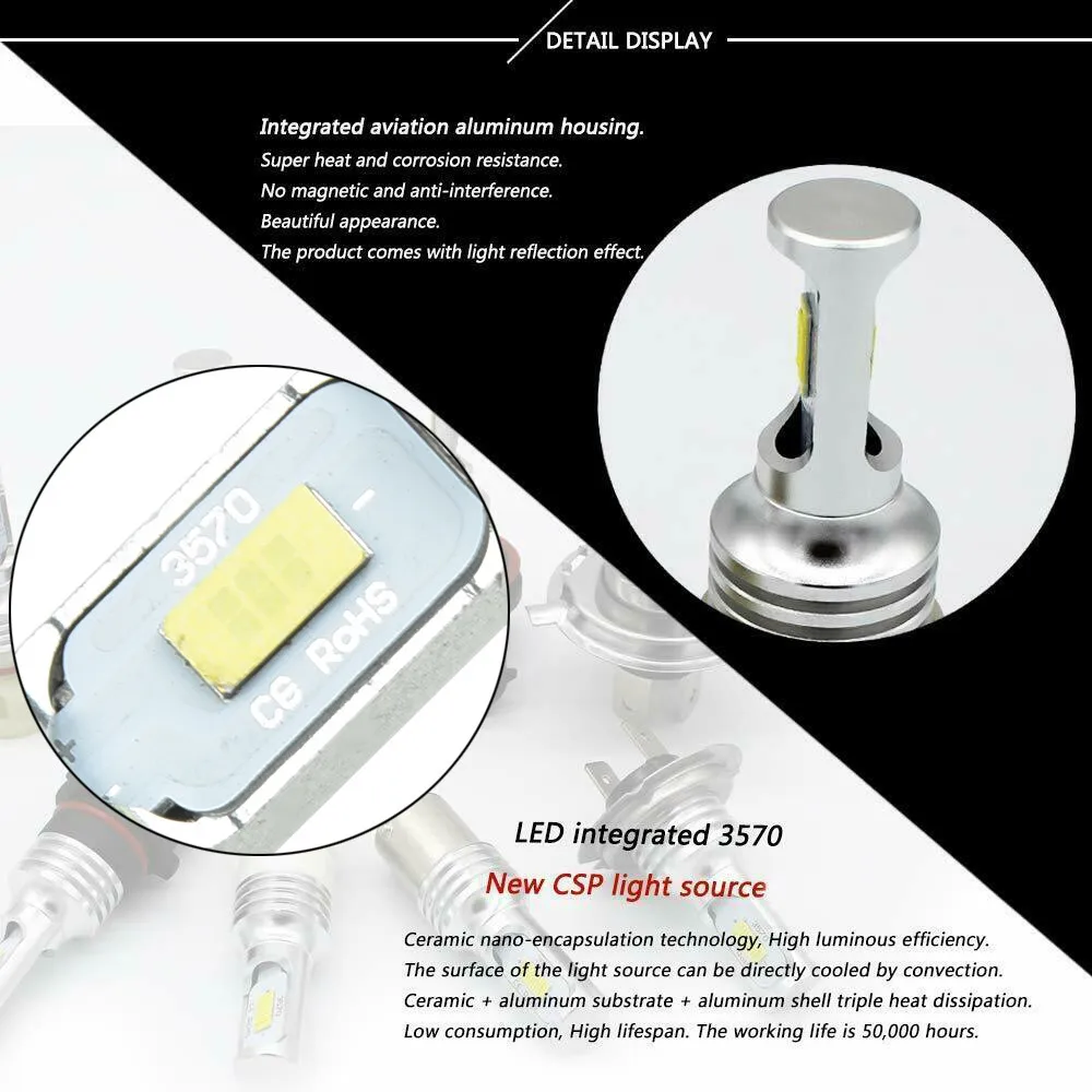 

Brand New LED Bulbs Fog Light Driving Light High Power Replacement 6000K Aluminum Heat Sink Daytime Running Light
