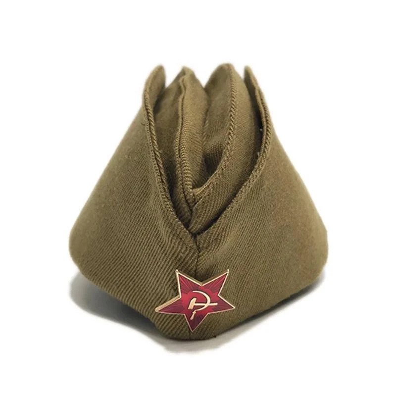 Gorras del Ejército Rojo soviético, pentagrama, CCCP, URSS, insignia, gorra militar, Cosplay de fiesta, gorra de guarnición rusa