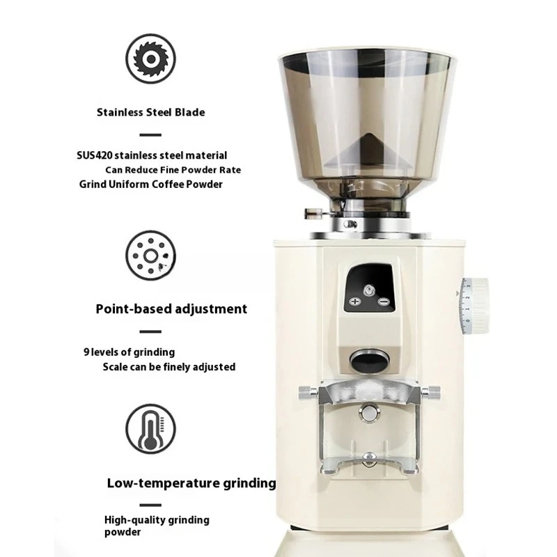 Fast Grinding Speed Low Noise For Home Restaurant Coffee Shop Automatic Coffee Grinder Dosing Espresso Special Powder Machine 2
