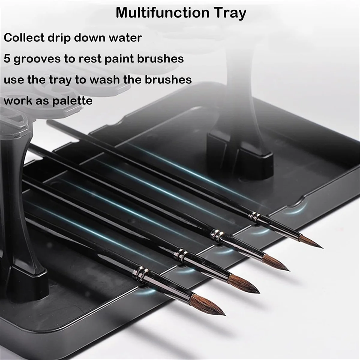 2025+ Artist Paint Brushes Drying Rack Holder Bristles Drawing Pen for Long Brushes Thick Acrylic Watercolor Brush Stand
