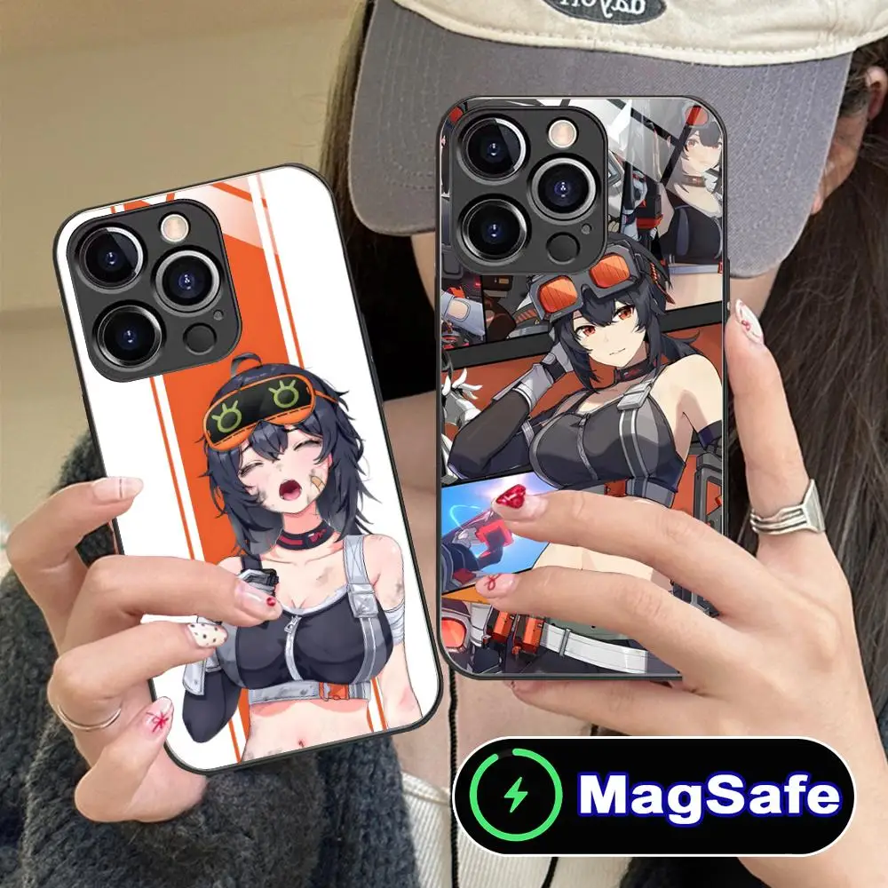 

Чехол для телефона ZZZ Grace Howard для iPhone 16, 15, 14, 13, 12, 11 Pro Max Plus Mini MagSafe, стеклянный цвет, защитные мобильные телефоны, роскошные
