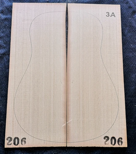 Imagen 2 del producto Tapa de guitarra de madera maciza de cedro rojo de grado AAA, Panel de guitarra de madera DIY de 41 pulgadas, Material de fabricación de guitarras hechas a mano, 4,5x220x550mm (2 uds)
