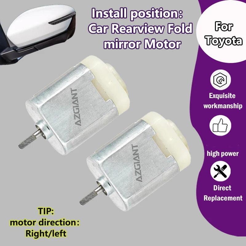 

AZGIANT For Toyota Avanza F650 Veloz/Ractis/Vios/Auris E180 Car power Rear View Reversing Mirror Folding motor Easy to install