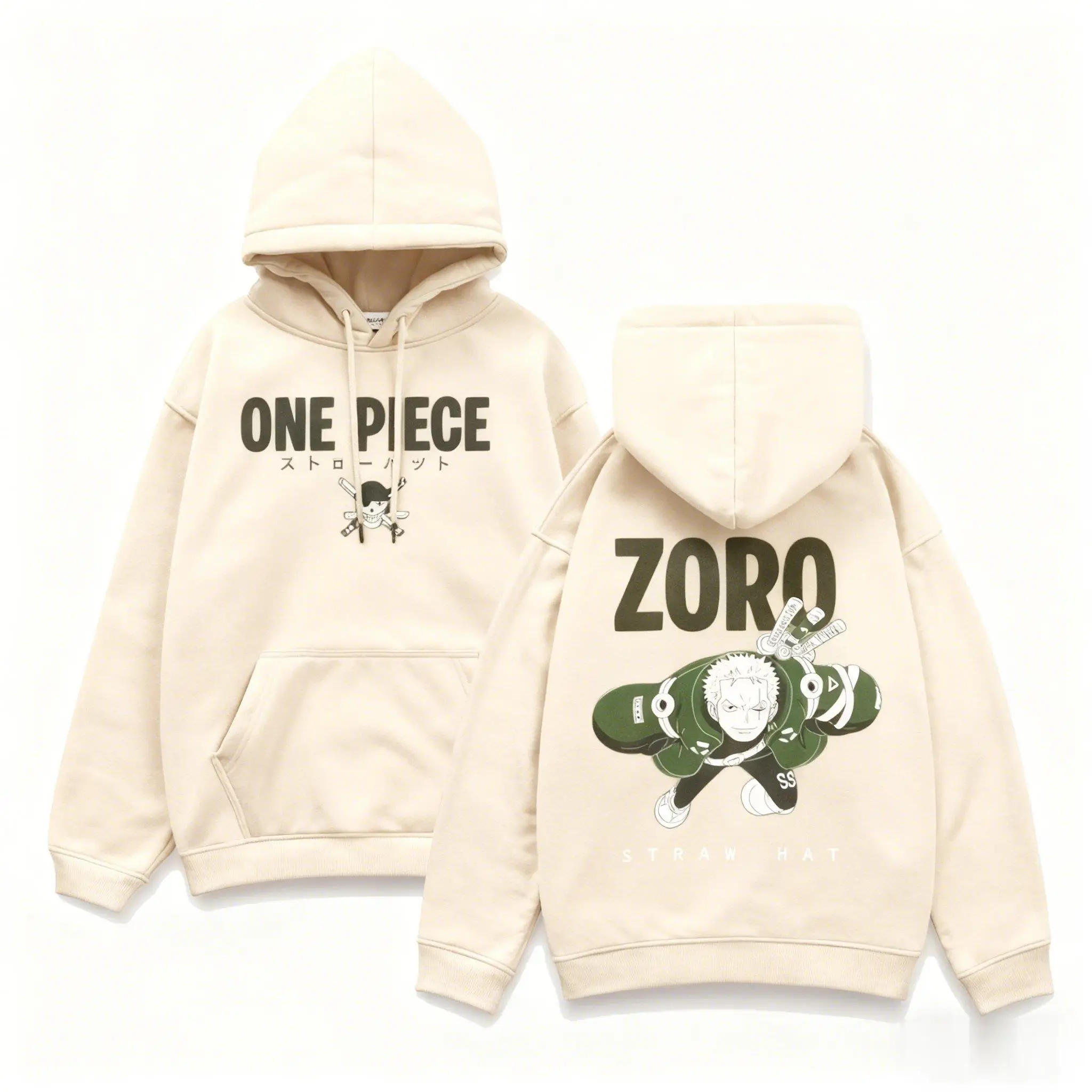 قطعة واحدة زورو أنيمي هوديي البلوز الرجال النساء المتضخم الشارع الشهير تأثيري عادية 2026 بلوفر شتوي جرافيك طباعة سترة