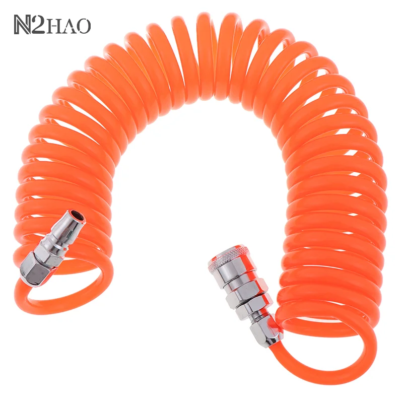 

6m Polyurethane PU Air Compressor Hose Tube Pneumatic Hose Pipe for Compressor Air Tool PP20 + SP20 Type Household Tools