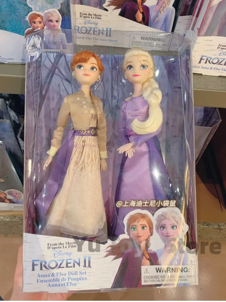 

Original Disney Frozen 2 Coronation Edition Palace Elsa Anna Queen Doll Toy Figures Box Set Of 2 Ornaments Christmas Gift Girl