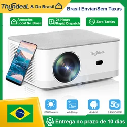 ThundeaL Mini proyector portátil TD92 Pro FHD 1080P Full HD haz 4K vídeo WiFi Android proyector TD92Pro 3D película cine en casa