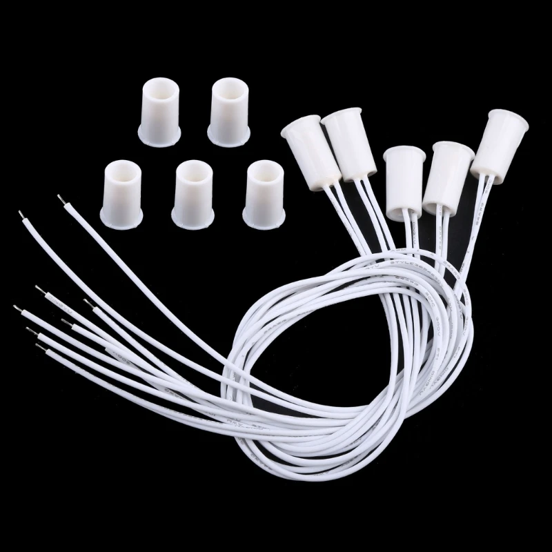 5pcs Recessed Magnetic Window Door Contacts Alarm Security Reed Switch