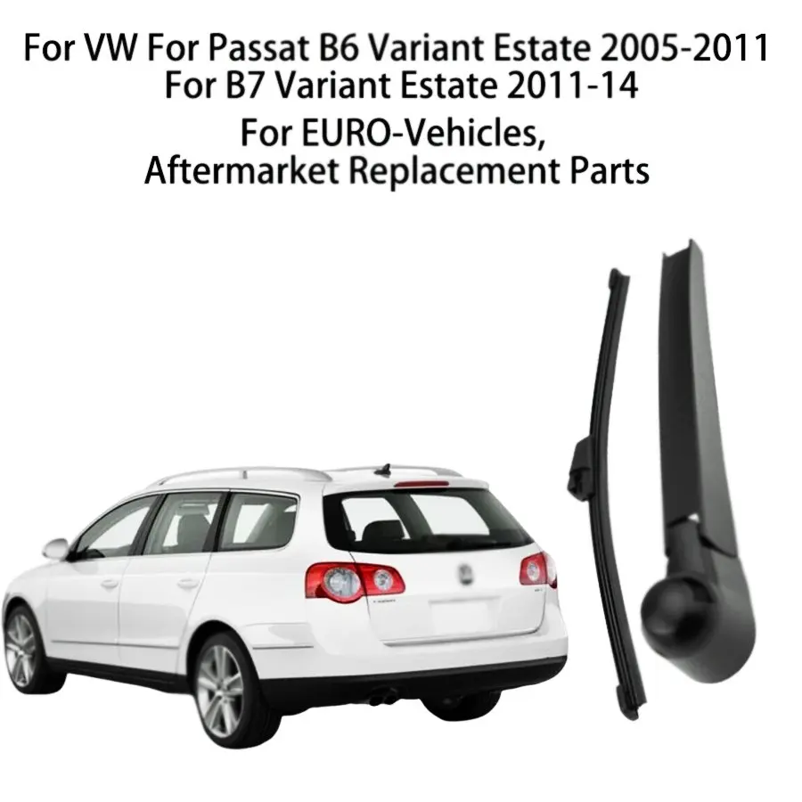 Image of Heckscheibenwischerarm-Blatt-Set für VW Passat B6 B7 Variant Estate 2006–2005–2014