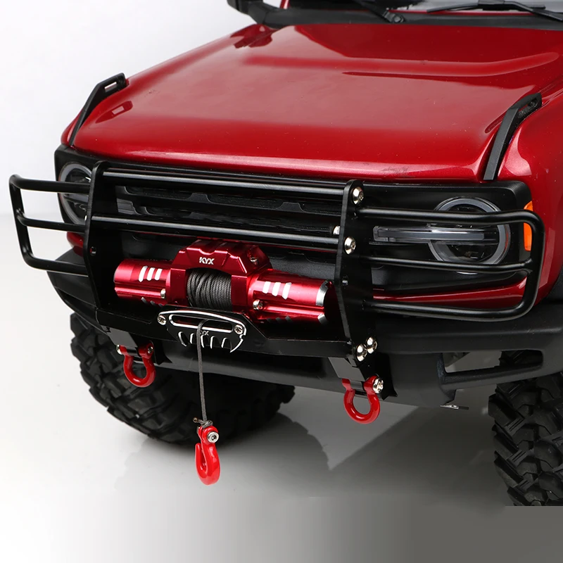 Metal Front Bumper for 1/10 RC Crawler Car Traxxas 2021 Ford Bronco TRX-4 Accessories