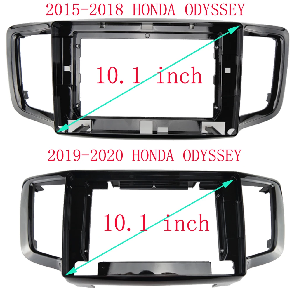 WQLSK 10.1 inch CAR Fascias Fit for HONDA ODYSSEY 2015-2020 Stereo Panel Dash Refitting Installation Trim kit Frame GPS DVD