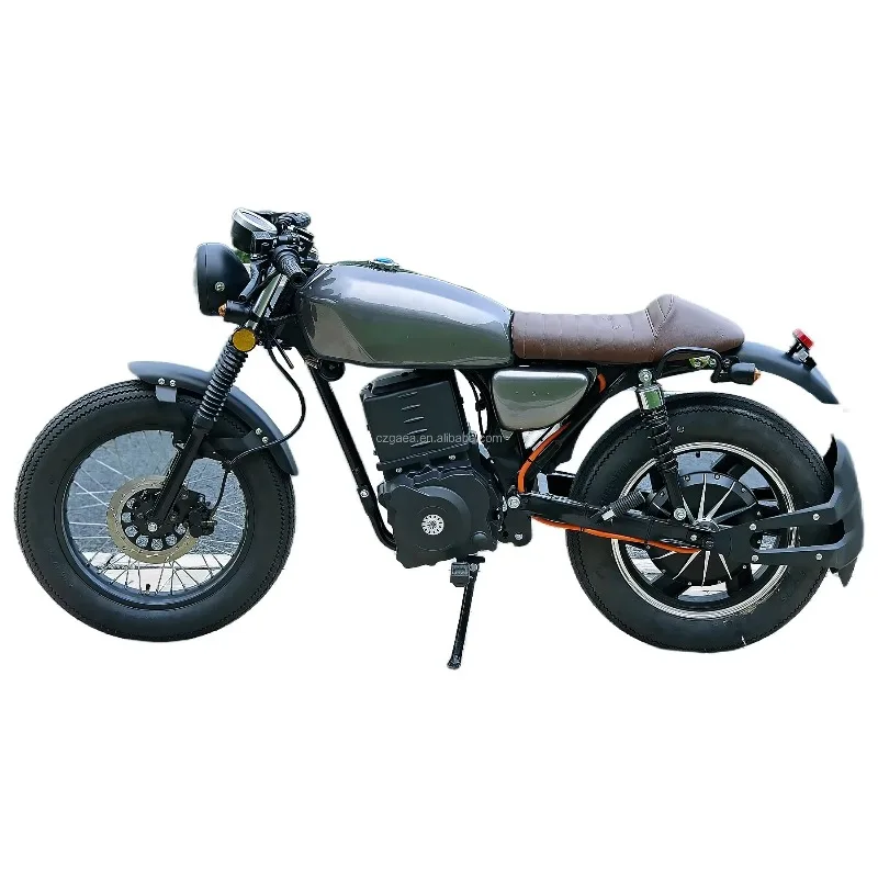 Luyuan MotorcycleRetro CG 72V 3000W 5000W Electric Motorcycle With 12 Inch Tires 70km/h For Adult