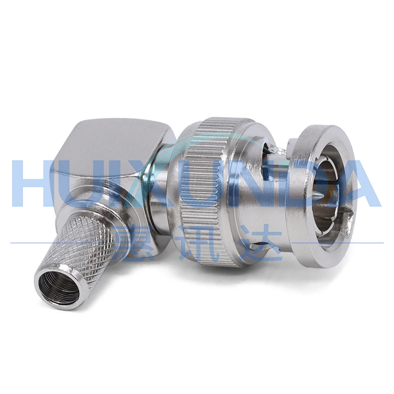 BNC-C-75JW-4 BNC Bend Male 75 Euro Connect 75-4 Wire BNC-75JW21 Connector BNC-75JW-4