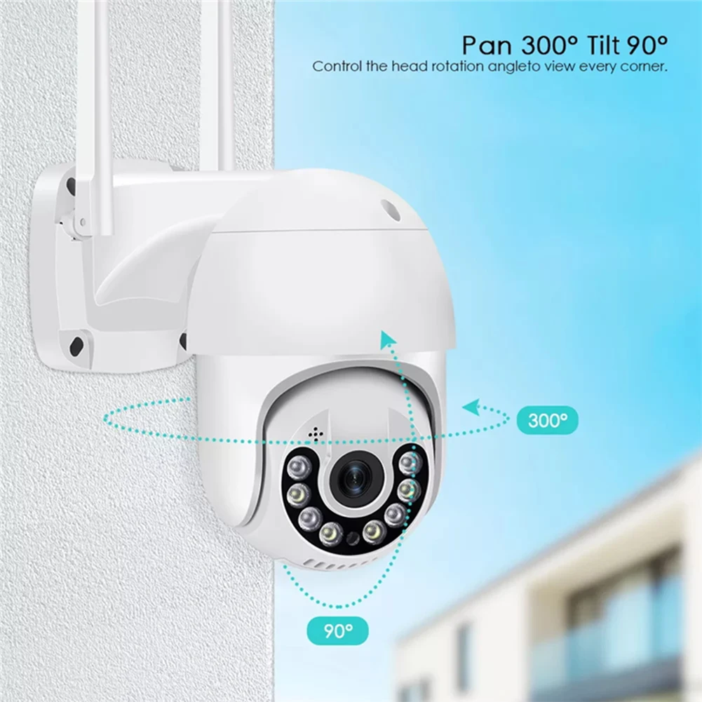 2MP Smart WiFi PTZ Camera WiFi Surveillance Camera Night Vision Auto Tracking Wireless IP Camera Security Protection