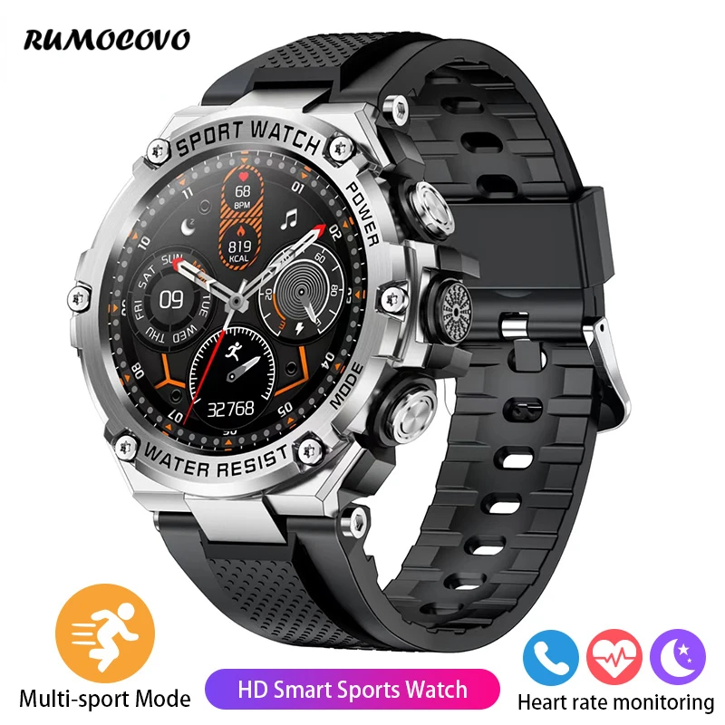 

RUMOCOVO® Smart Watch Men Outdoor Sports Fitness Bracelet Bluetooth Call Clock IP68 Waterproof Smartwatch For Android IOS