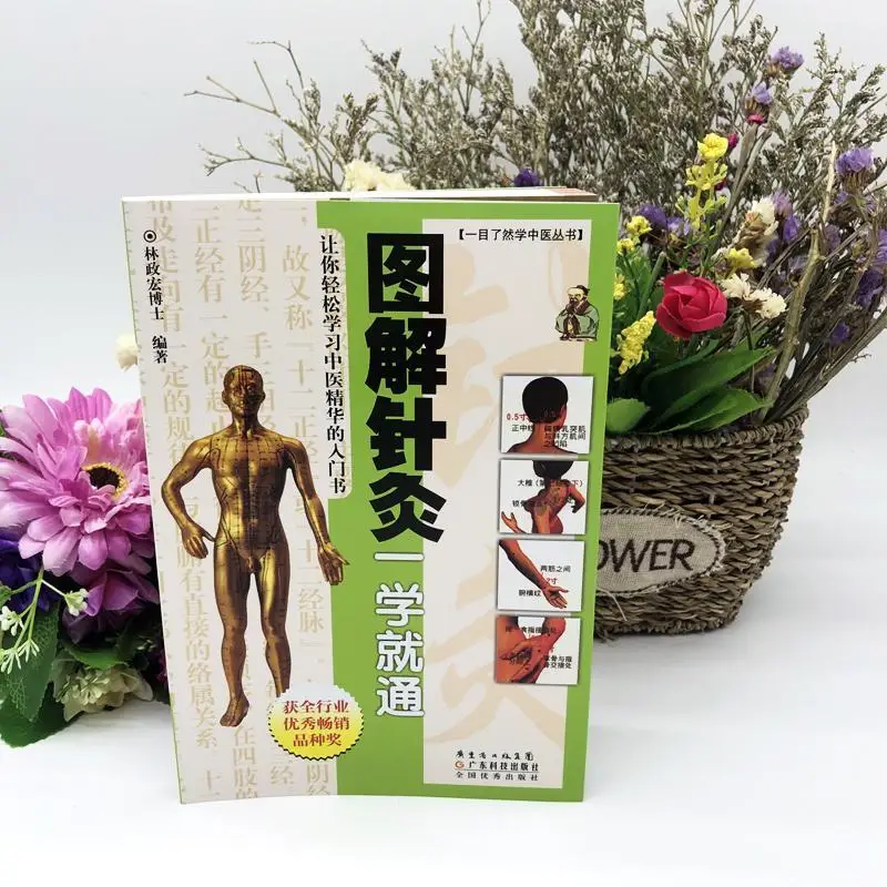 Illustrated acupuncture orthodox traditional Chinese medicine acupuncture therapy self-study introductory books and materials